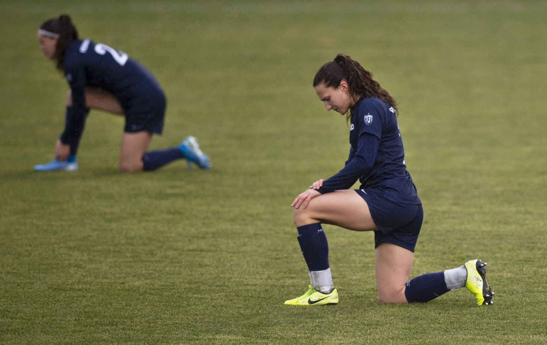 Penn State Women's Soccer vs. Minnesota, Kneeling